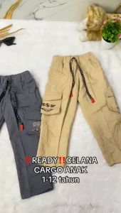 Celana Cargo Panjang Anak Laki-Laki Usia 1-12 Tahun