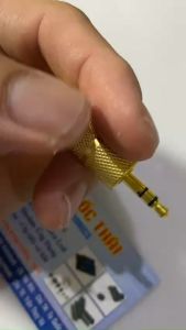 JACK CHUYỂN 3.5 ĐỰC RA JACK 6LI CÁI (KIM LOẠI XI VÀNG)