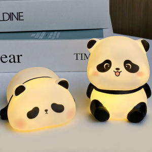 Cartoon Panda Night Lamp Bedroom Desktop Ornament Birthday Gift Supplies