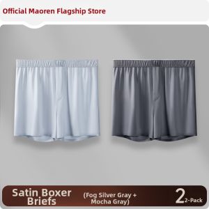MiiOW | Cool Silk Mens Boxer Shorts Large Size Breathable