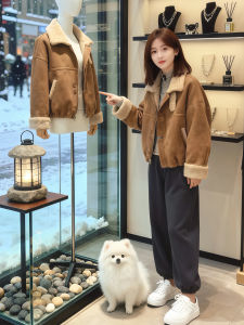 Shalldoer | Lamb Wool Plush Fall Winter New 2026 Stylish Short Coat