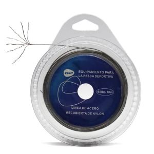 Stainless Steel Fishing Line 10M 7 Strands 10LB-200LB Trace Nylon Coated High Strength Lure Leader Wire for Saltwater