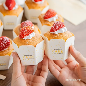 50pcs Hexagon Muffin Liner Cupcake Papers Baking Cups Paper Grease Proof Cupcake Liners Wedding Party