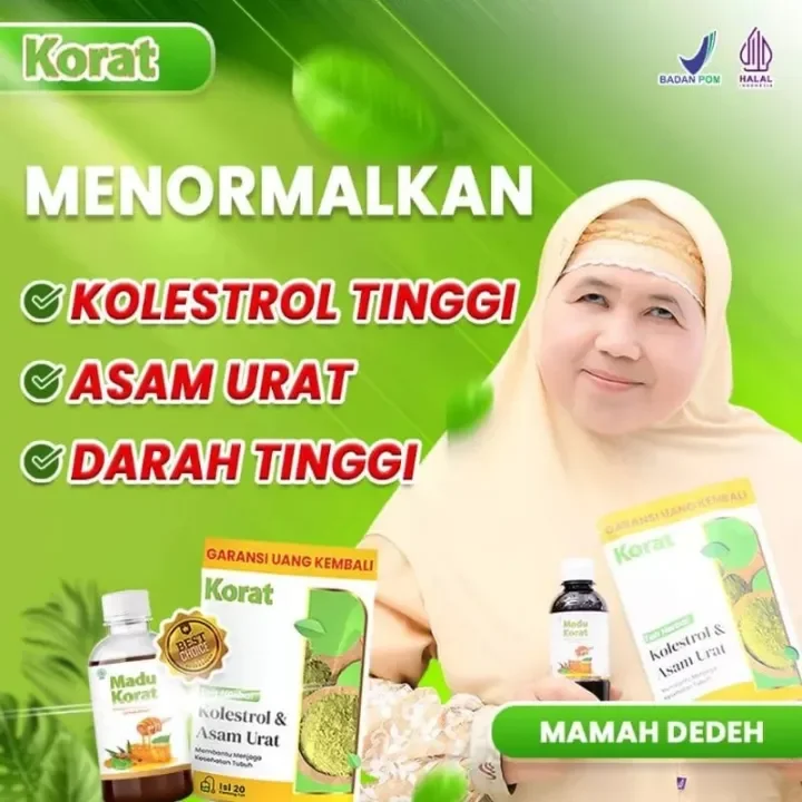 Madu Korat - Atasi Kolestrol Asam Urat Dan Darah Tinggi Original