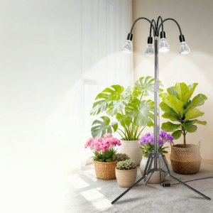 Sansi | Sunlight Simulation Full Spectrum LED Grow Light Multi-Head Floor Stand