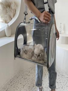 Jiaxun | Transparent Portable Car Breathable Space Capsule Cat Carrier