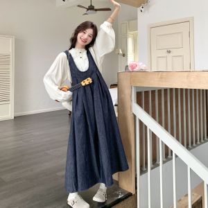 Blue Casual Denim Vest Skirt Set Womens 2025 Autumn New Design Sensation Elegant Anti-Aging Versatile Two-Piece Set