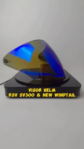 Kaca Helm RSV SV300 & New Windtail Iridium Silver Blue Revo Red