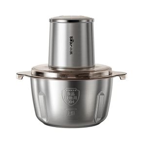 [China Plug Adapter Needed] Bear | Electric Home Mini All-in-One Stainless Steel Meat Grinder