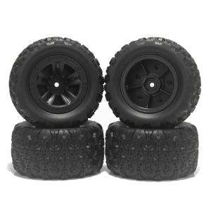 4 Lốp Xe Quái Vật RC 83mm Dành Cho Xe SCY 16101 16102 16103 Pro MJX Hyper Go 14210 16210 1/16 Buggy Nâng Cấp Moay-ơ Bánh Xe 12mm