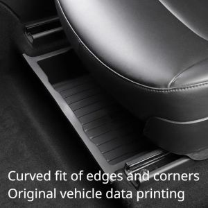 Underseat Storage Box for Tesla Model X 2018-2023 Car Drawer TPE Hidden Drawer Type Storage Organizer Car Interior Accessories