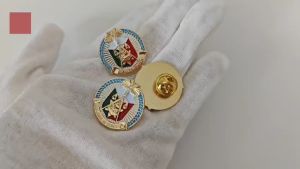 New Style 1 inch INC Brooch 3D Pure Metal Iglesia Ni Cristo Pin