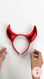 Pinky Bee Halloween Bando Tanduk Devil Merah 66212400