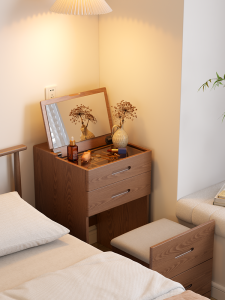 DONGMU | Modern Minimalist Multifunctional Vanity with Mirror and Nightstand
