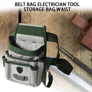 กระเป๋าเครื่องมือพกพาได้ด้วยความจุขนาดใหญ่กระเป๋าเอนกประสงค์เข็มขัดเครื่องมือกระเป๋าช่างไฟฟ้ากระเป๋าเก็บเครื่องมือเอว