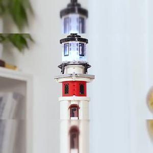 Lumibricks | Illuminated Highway Travel Coastal Lighthouse Street Scene Building Blocks