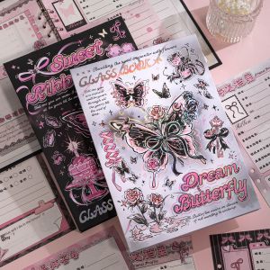 Butterfly Classmate Yearbook Elegant Graduation Album for Middle School Boys And Girls Unique Design High Aesthetic Value