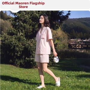 MiiOW | Cotton Summer Sleepwear Padded Lightweight Short Sleeve