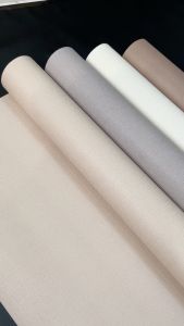 Wallpaper Vinyl Motif Polos Rustic Nude Minimalis Variant Warna Caramel Soft Grey White Brown