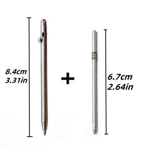 Titanium alloy mini bolt pen EDC portable keychain pendant portable travel pocket pen signature ballpoint pen