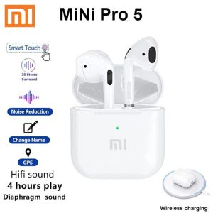 ♥100% ผลิตภัณฑ์ดั้งเดิม + Gratis Ongkir♥XiaoMi Pro 5 TWS V5.0ไร้สายบลูทูธหูฟังบลูทูธชุดหูฟังพร้อมไมโครโฟนหูฟังลดเสียงรบกวนควบคุมแบบสัมผัสอัจฉริยะ