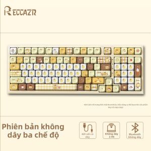 Bàn Phím Bluetooth Không Dây Chủ Đề Chó Pudding Tùy Chỉnh Gasket Structure
