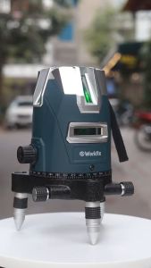 Máy cân mực laser WORKFIX WF-LS686 5 tia xanh bóng LED siêu sáng Phím cảm ứng Hộp nhựa