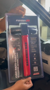 Alat Pengunci Stir Mobil T ARMORED BAR FUSION R / Kunci Pengaman Steer Mobil UNIVERSAL