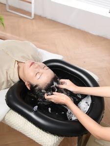 CA 03 Washbak FREE POMPA Bak Cuci Rambut Tiup Wasbak Portable Lipat Untuk Ibu Hamil Lansia Wastafel Keramas