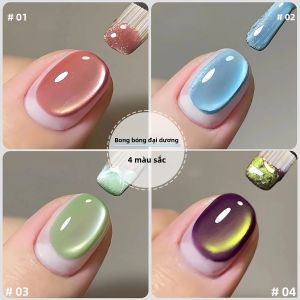 Sơn Móng Tay Gel Mắt Mèo TC Fantastic 1-12 Chiếc Màu Tím Vàng Hồng Xanh Lá Cây Xanh Dương Với Hạt Thủy Tinh 10ml Dành Cho Trang Trí Móng Giáng Sinh