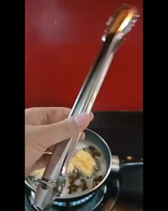 Capit makanan gorengan bakso / Jepitan makanan stainless / Capitan stenlis murah