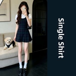 PEIZIXUAN | Summer College Style Shirt and Dress Set