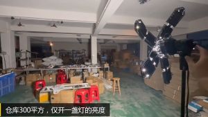 E27 120W Adjustable LED Garage Ceiling Light with 5/6 Blade Fan 10000LM 6500K White Energy-Saving Long Life