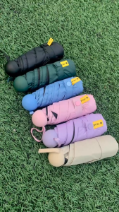 Ô gấp gọn mini OD007 dù che mưa mini chống tia UV màu pastel xinh xắn kèm hộp đựng nhỏ gọn tiện lợi