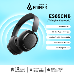 Tai Nghe Chụp Tai Bluetooth 5.4 EDIFIER ES850NB Chống Ồn Chủ Động ANC | Hi-Res Audio | Mic Khử Ồn | BH 15 Tháng