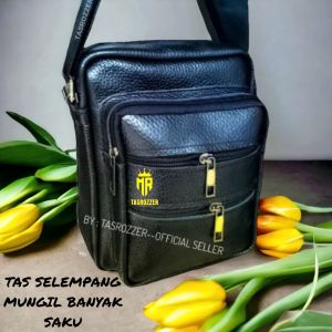 Tas kecil polos pria kulit sapi mirah