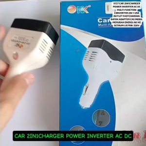 V137 ORI CAR 2IN1CHARGER POWER INVERTER AC DC ACCU AKI LISTRIK 220V MULTI FUNCTION CONVERTER 2IN 1 U