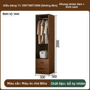 XUEPENG | Tủ Quần Áo Gỗ Mới Cho Căn Hộ Nhỏ Với Giá Treo Tích Hợp