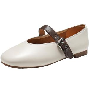 Belle | French Vintage Soft Bottom Sheepskin Mary Jane Shoes