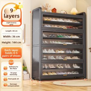 DIBIOU | Steel Multi-layer Large Capacity Dustproof Shoe Cabinet