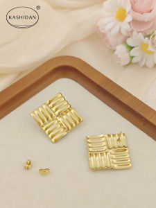 Vintage Gold Womens Earrings Irregular Heart Statement Earrings Gold Geometric Heart Stud Earrings Fashion Jewelry Gift