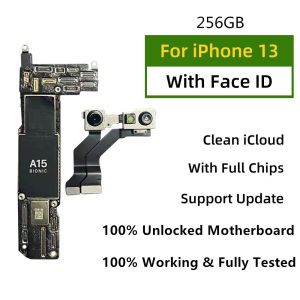 100% Working Unlocked Motherboard For iPhone 13 Pro Max With/No Face ID Logic Board Clean ICloud For iPhone 13 mini Mainboard