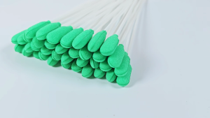 Ehucon Trache-Tube Cleaning Swab for Tracheostomy White Sticks with Green Tips Medical Health Accessory