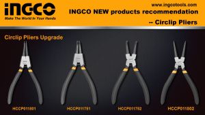 INGCO CIRCLIP PLIERS BENT HEAD INTERNAL 7" (HCCP011752)
