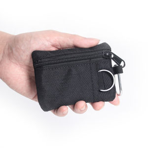 Outdoor Small Waist Pouch Key Wallet Mini Portable Key Card Case Travel Zipper Outdoor Mini Portable EDC Gadgets Molle Pouch Key Wallet Travel Zipper Belt Bag Tactical Purses Hunting Hiking Waist WalletBelt Bag Tactical Purse Coin Purse With Carabiner - Lazada