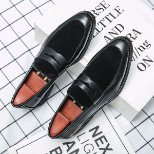 NUDANLAI | Fall Leather Loafers Breathable Slip-on Black Business Casual