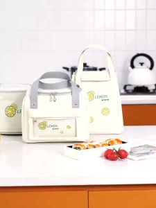 Túi Đựng Hộp Cơm Giữ Nhiệt Cao Cấp Chống Thấm Nước Túi Đựng Đồ Ăn Trưa Dày Cho Học Sinh Dễ Dàng Mang Theo