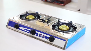LXL Gas Stove Double Burner 4.2KW Desktop Gas Range Three Burners Stainless Steel Cooking Stove Kalan Gas Stove