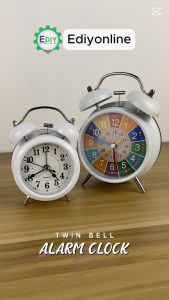 【SUITABLE FOR EARLY EDUCATION】Alarm Clock Bedroom Childrens Room Desktop Clock Mute Students Clock Metal Alarm Clock for Kids