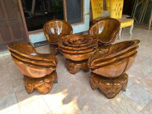 Kursi teras kayu trembesi solid